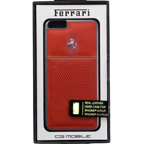樂天商城 - フェラーリ iPhone6 Plus/6s Plus ベルリネッタ ドット レザー ハードケース レッド FEGTBHCP6LREB