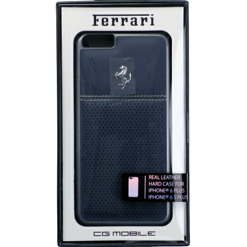 樂天商城 - フェラーリ iPhone6 Plus/6s Plus ベルリネッタ ドット レザー ハードケース ブルー FEGTBHCP6LBLB