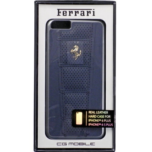 Rakuten - フェラーリ iPhone6 Plus / 6s Plus 458 レザー ドット ハードケース ゴールド PH/ブルー FE458PGHCP6LBL