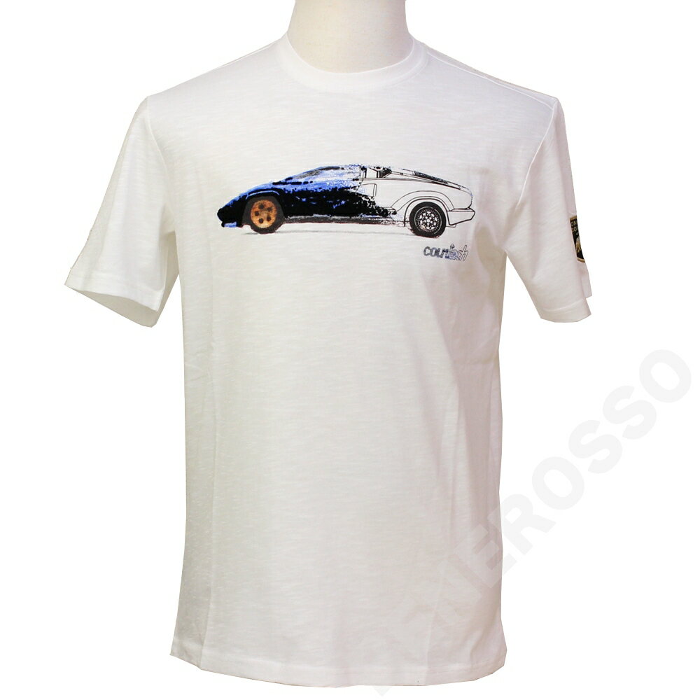Rakuten - ランボルギーニ メンズ カウンタック Profile Tシャツ ホワイト 9010829CCW074