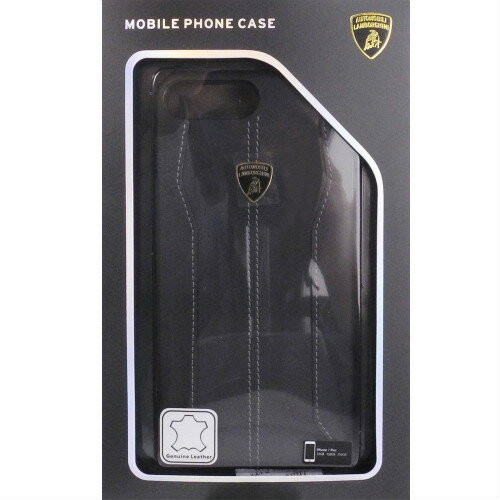 Rakuten - ランボルギーニ iPhone7 Plus /8Plus レザー ハードケース ウラカン -D1 ブラック LB-HCIP7P-HU/D1-BK