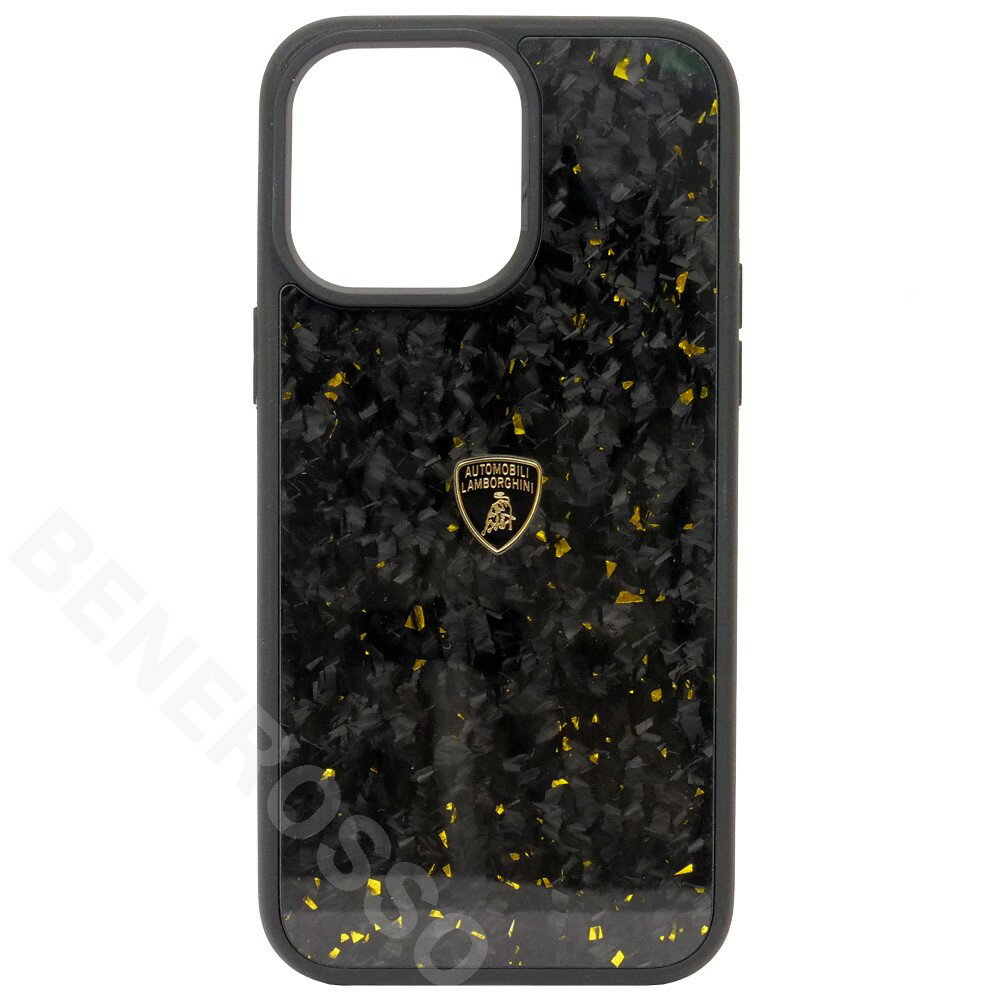 Rakuten - ランボルギーニ iPhone14ProMax リアルカーボン バックカバー ウラカン D14 ブラック/ゴールド LB-TPUPCIP14PM-HU/D14S-GD