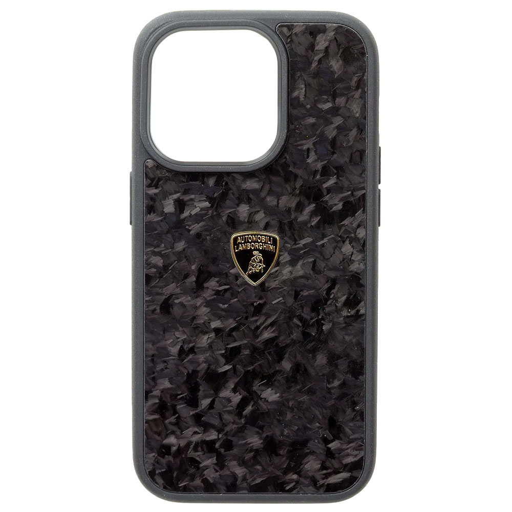 Rakuten - ランボルギーニ iPhone 14Pro リアルカーボン バックカバー ウラカン D14 ブラック LB-TPUPCIP14P-HU/D14-GD