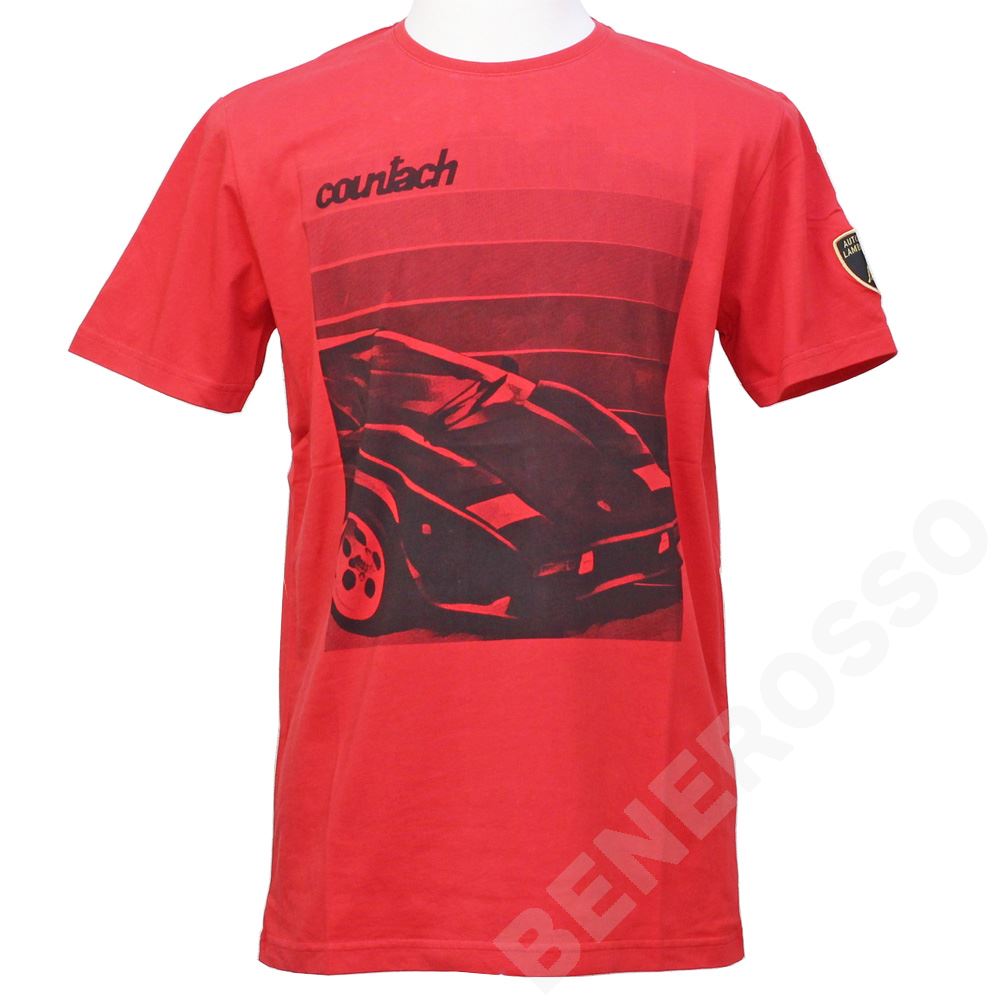 ランボルギーニ メンズ カウンタック Tee レッド(Rosso Mars)9012242CCR055