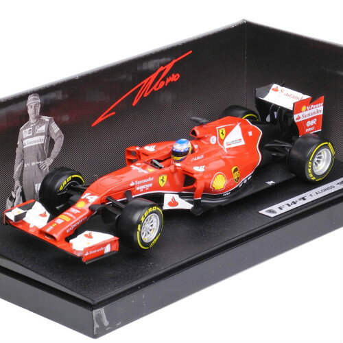 マテル 1/18スケール フェラーリ F1 2014 F14T #14 F.アロンソ ドライバ付 B ...