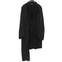 【中古】 コムデギャルソンオムプリュス COMME des GARCONS HOMME PLUS リバーシブルコート メンズ 黒 sizeXS 縮絨 21AW ...
