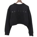 【中古】 メゾンマルジェラ Maison Martin Margiela mm6 コットン ロゴプリント スウェット レディース ブラック size12Y M6...