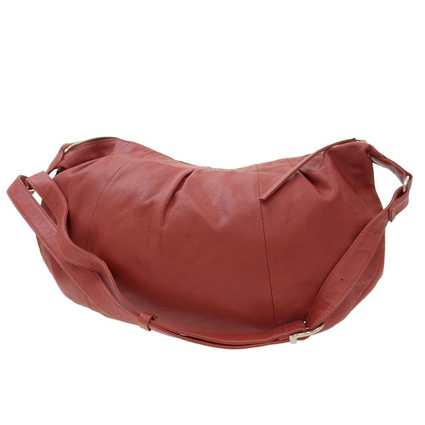 土屋鞄製造所 レザー ショルダーバッグ 斜め掛け調節可 赤 [Y00617] 【中古】