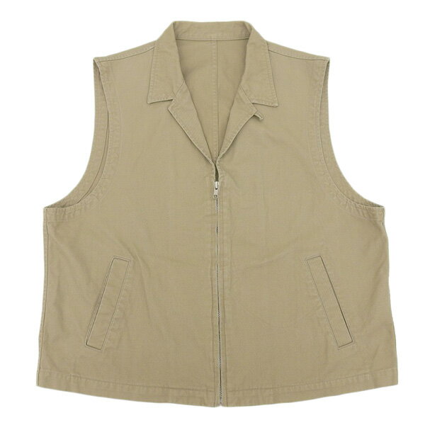 コムデギャルソンオム COMME des GARCONS HOMME コットン ZIPベスト メンズ ベージュ系 sizeM HV100030 AD1995 [...
