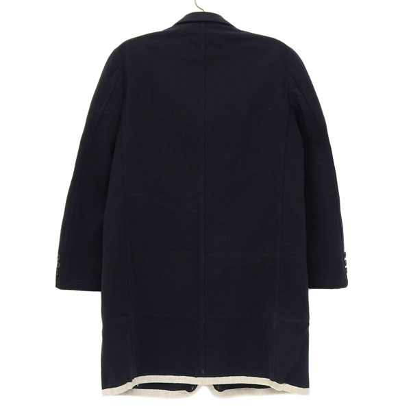コムデギャルソン COMME des GARCONS ウール混 チェスターコート 黒 sizeS [Y00152...