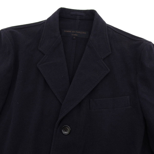 コムデギャルソン COMME des GARCONS ウール混 チェスターコート 黒 sizeS [Y00152...