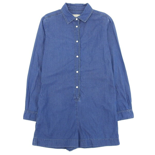 ◆美品◆ ステラマッカートニー STELLA MCCARTNEY コットン オールインワン ショートパンツ レディース インディゴブルー size38 [Y02...