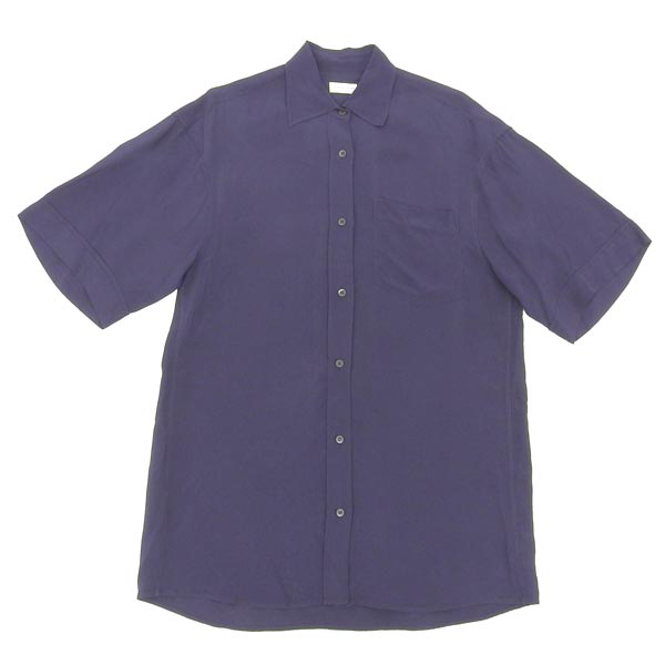 Rakuten - ◆美品◆ ドリスヴァンノッテン Dries Van Noten レーヨン オーバシルエット シャツ レディース ネイビー sizeXS [Y03220]