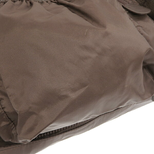 PLEATS PLEASE ISSEY MIYAKE プリーツプリーズ 変形 バッグ PP04-AG632 ネームタグ ポリエステル ナイロン 牛革 変形 2WAY ボストン ハンドバッグ ブラウン IG00545 【中古】