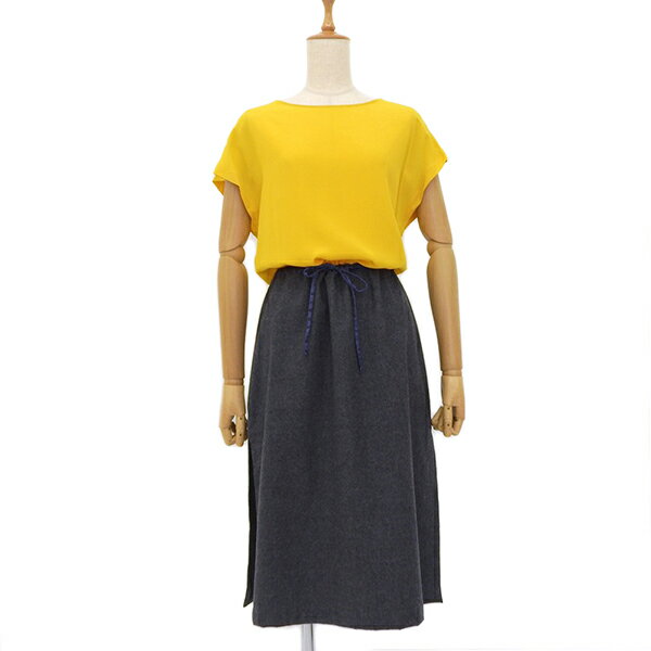 Rakuten - FENDI フェンディ CA0104195 サイズ38 シルク ウール 異素材 ドッキング 組み合わせ ワンピース レディース グレー イエロー バイカラー YB0070 【中古】