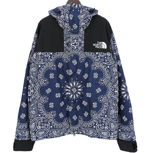 Rakuten - Supreme シュプリーム ノースフェイス サイズM ナイロン バンダナ マウンテンパーカー ジャケット メンズ ネイビー ECO0052 【中古】