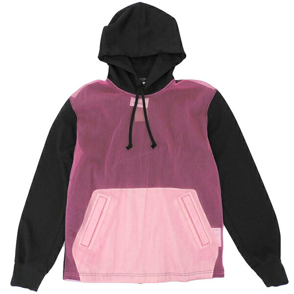 Rakuten - 未使用 COMME des GARCONS HOMME PLUS コムデギャルソンオムプリュス PO-T030 AD2024 サイズM 紙タグ付 ポリエステル チュールドッキング プルオーバー パーカー メンズ ピンク ブラック ECO0068 【中古】
