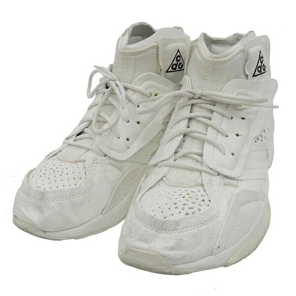 COMME des GARCONS コムデギャルソン NIKE ナイキ ACG AIR MOWABB CDG AV4438-100 27cm 箱付 ハイカット スニーカー メンズ ホワイト ECO0078 【中古】