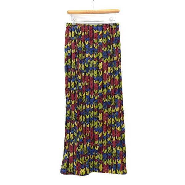 乐天商城 - 美品 PLEATS PLEASE ISSEY MIYAKE プリーツプリーズ イッセイミヤケ PP14-JG446 サイズ1 総柄 プリーツ ロング スカート レディース マルチ ECO0129 【中古】