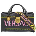 【中古】 ◆未使用◆ ヴェルサーチ VERSACE 希少 2WAY ショルダーバッグ ボックス vintagelogo コレクション 希少 ブラック レディース...