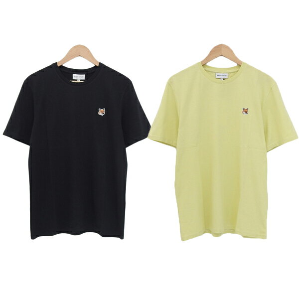 樂天商城 - 新品 メゾンキツネ MAISON KITSUNE フォックスヘッド パッチ Tシャツ 半袖 Chake Yellow L【BR14352】