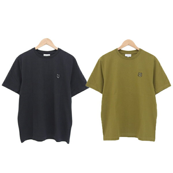 Rakuten - 新品 メゾンキツネ MAISON KITSUNE ボールド フォックスヘッド パッチ Tシャツ 半袖 Khaki Green M【BR14354】