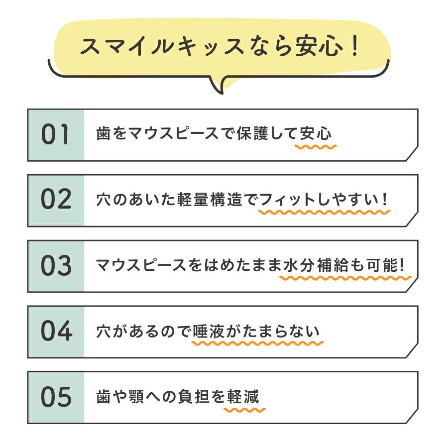 スマイルキッス　自分の歯形に合わせて作れるマウスピース　歯ぎしり　食いしばり　対策　マウスピース　デンタルマウスガード　分かりやすいイラスト付きの説明書付き　3枚入り　ナイトガード