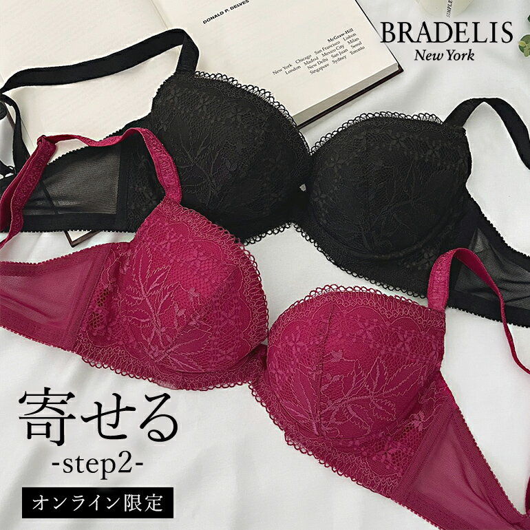 ブラデリス ナオミステップ2ブラ23S3 BRADELIS New York 育乳 いくにゅう補整 補正 ブラ ブラジャー 谷間 脇肉 バストアップ 寄せ上げ 産後 卒乳 レース 下着 1215sl