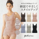 ノンワイヤー カップ付きインナー 綿混 昼夜兼用 体型カバー【兵藤ゆき共同開発】 ゆきねえ365綿混モアらく快適フルカップブラキャミ24 yukine inc....