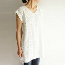 コットン 綿 刺繍 レース ワンピース チュニック denicher デニシェ TO2927 made in japan メイドインジャパン レディースファッション 服 大人の ナチュラル ゆったり 大人コーデ きれいめ シンプル カジュアル 春夏 ホワイト 30代 40代 50代 60代 大きい 大人 fashion(4)