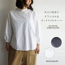 【20%OFF】SUNVALLEY サンバレー コットン 綿 オックス ボリューム 袖 切替 日本製品染め プルオーバー SK1005220 sunvalley レディースファッション 服 大人の ナチュラル ゆったり 大人コーデ きれいめ シンプル カジュアル 30代 40代 50代 60代 大きい 大人 大人女子(4)