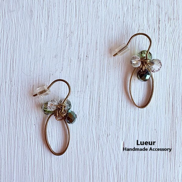 Rakuten - Lueur リュール ドロップ ビーズ ピアス ハンドメイド 作家 N38 アクセサリー made in japan レディースファッション 大人 ナチュラル 大人コーデ きれいめ シンプル カジュアル レトロ ジュエリー ロング 30代 40代 50代 60代 大人の フェミニン ladies レディース 大きい