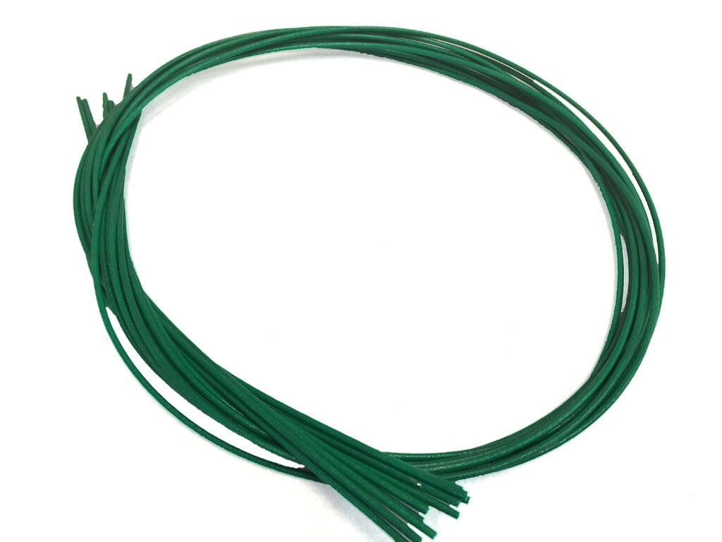 絶縁破壊電圧 1.5KV シリコンガラスチューブ (緑) 内径2mm 1M品 10本入り