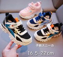 ジュニア スニーカー キッズ シューズ 女の子 子供 マジックテープ軽量 通気 運動靴 防滑 かわいい おしゃれ 通園通学 運動(4)