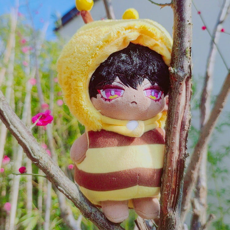 綿人形の服 40cm 20cm 10cm 15cm 人形服 着せ替え 2点セット 帽子付き 動物 蜜蜂 ホームウエア サイズ衣装 可愛い ミツバチ アニマル 人形用 ドール ふわふわ ぬいぐるみ 洋服 ぬいぐるみ服 コスプレ 人形ベビー服 コスチューム かわいい