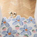 玄関マット ドアマット 4color チューリップ 50*80cm 40x60cm 泥落としマット 屋内 屋外 大判 おしゃれ ラバー 薄型 泥落とし 北欧 洗える 北欧マット 鬱金香 玄関 滑り止め ラグ ラグマット 泥除け シンプル 業務用 家庭用 足ふきマット 吸水 事務所
