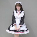 メイド服 膝丈 ロリータワンピース かわいい 和服 着物 スカラップ ドレス フレア長袖 4点セット 女性 ハロウィン コスプレ衣装 撮影衣装 コスチューム 学園祭 文化祭 イベント