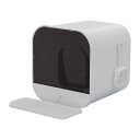 猫 トイレ 大きなネコトイレットドア付き猫トイレ キャットトイレ 散らからない 掃除外から見えない ボックス BOX おしゃれ フルカバー 隠す ネコ 高級感 トイレ本体 ホワイト ピンク ハウス カバー付き Lサイズ
