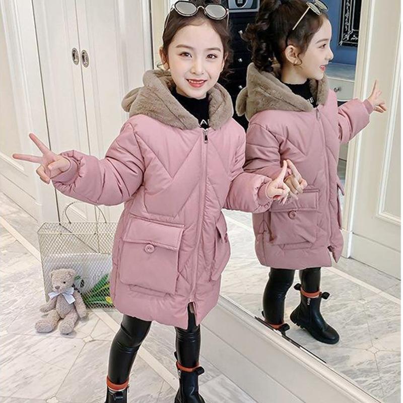 キッズ 中綿ジャケット 子供服 ロングコート 女の子 ジャケット 中綿コート ジャンパー フード付き 子供 コート 防寒 暖かい 長袖