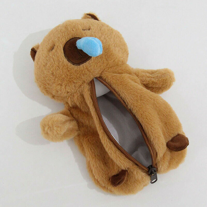 カピバラ型 ペンケース 鼻水ブクカピ 筆箱 ぬいぐるみ ペンポーチ 文具収納ポーチ もふもふ ぬいぐるみペンケース 文房具収納袋 収納ポーチ ぬいぐるみ収納ポーチ 収納袋 ポーチ 化粧ポーチ コスメポーチ ふわふわ 癒し系 brain-a2023-10005881 Rizumu楽天市場店 パッケージ画像