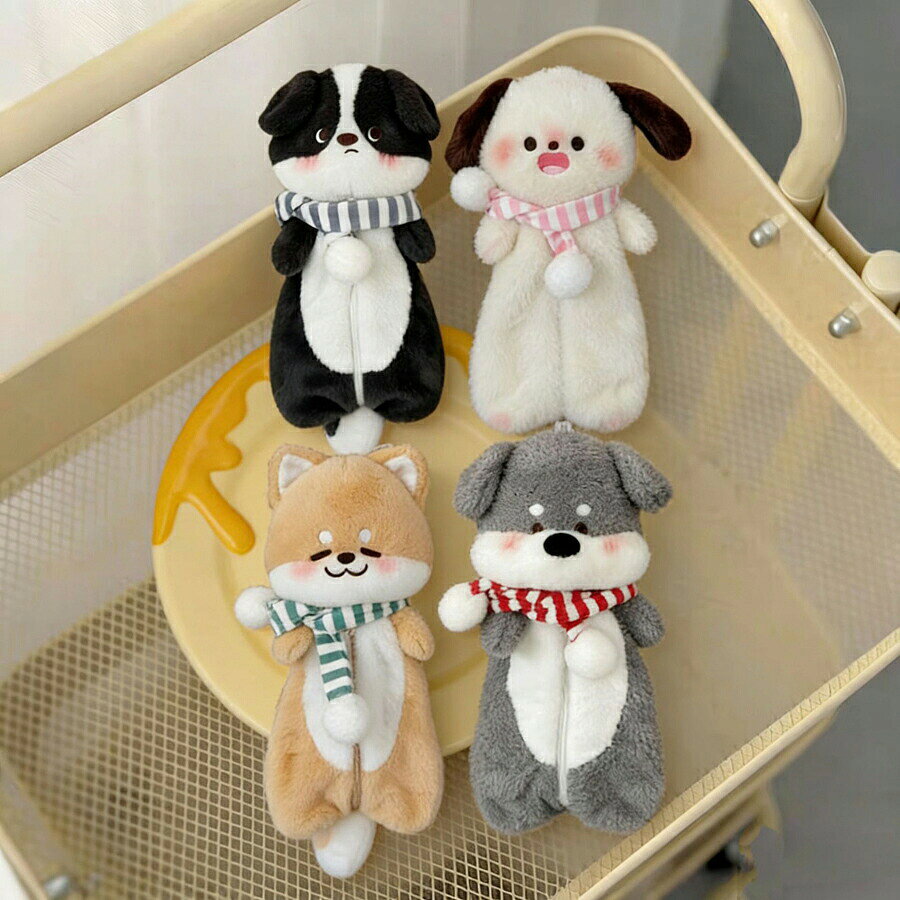 イヌペンケース 犬 筆箱 ぬいぐるみ ペンポーチ 文具収納ポーチ もふもふ ぬいぐるみペンケース 文房具収納袋 収納ポーチ 収納袋 ポーチ 化粧ポーチ コスメポーチ ふわふわ 癒し系 かわいい brain-a2023-10005497 Rizumu楽天市場店 サンプル画像3