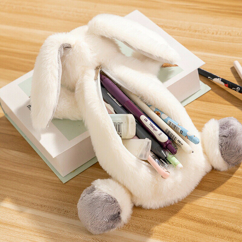 ペンケース 出っ歯のウサギちゃん 筆箱 八重歯のウサギ ぬいぐるみ 兎 ペンポーチ 文具収納ポーチ もふもふ ぬいぐるみペンケース 文房具収納袋 収納ポーチ 収納袋 ポーチ 化粧ポーチ コスメポーチ ふわふわ 癒し系 かわいい brain-a2023-10005527 Rizumu楽天市場店 サンプル画像2