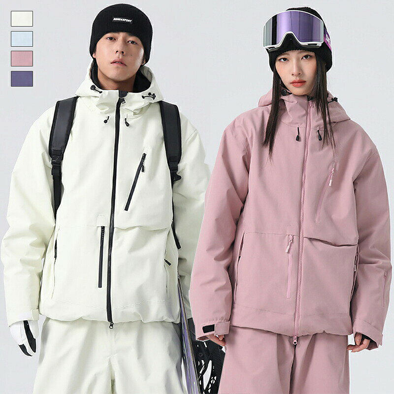 商品説明商品内容ジャケット(パンツは別売りです)情報素材：ポリエステル耐水圧：20000mmH・O透湿度:11000g/m・/24hシルエット：ゆったり生産国中国注意書き（購入前に必ずご確認ください）※商品写真は、できる限り現品を再現するように画像処理などの補正を行っておりますが、ご利用のモニターや環境により差異が生じます。予めご了承ください。※生地の特性上、多少ニオイがある場合がございますが、日陰干しで数日干していただくか、あるいは数回ご使用していただく間に、 ニオイは気にならなくなります。※上記の数値は、実測によるものです。多少の誤差はご容赦ください。※仕様は予告なく変更される場合があります。（ご使用に差し支えない程度）・色がある場合、モニターの発色の具合によって実際のものと色が異なる場合がある。・ご注文後、10営業日以内に配送手続きをいたします。配送作業完了後、4〜7日程度でのお届けとなります。（商品によって納期が異なりますので、詳細は店舗までお問い合わせください。） スノボジャケット スキージャケット 単品 アウター スノーボードウェア ジャケット レディース メンズ スノーボードウェア スキーウェア スノボウェア 男女兼用 ゆったり 無地 フード付きジャケット ウィンタースポーツ用 雪遊び 雪場 スキー場 撥水 保温 防風 スノーボードウェア スキーウェア スノボウェア スノボジャケット スキージャケット"メーカー希望小売価格はメーカーカタログに基づいて掲載しています