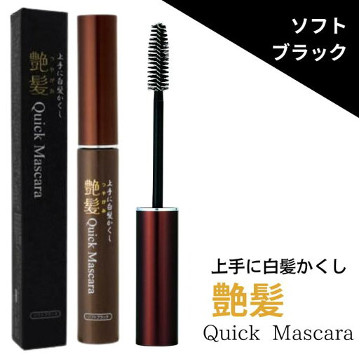 艶髪 クイックマスカラ ソフトブラック 15g シンエイ 白髪隠し 簡単 上手に 白髪隠し マスカラタイプ ボトルタイプ Quick Mascara 艶髪 クイックマスカラ ソフトブラック 15g シンエイ 白髪隠し 簡単 上手に 白髪隠し マスカラタイプ ボトルタイプ Quick Mascara