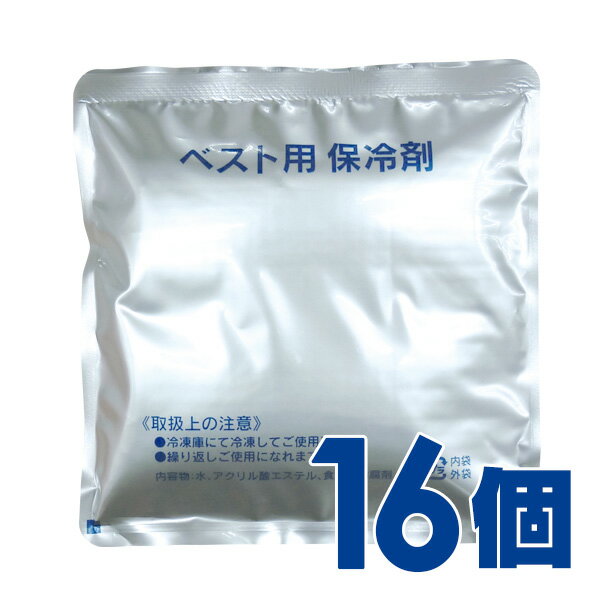 約160×170mmサイズ【BR-538 アルミ保冷剤×16個】結露が生じにくいアルミタイプの保冷剤