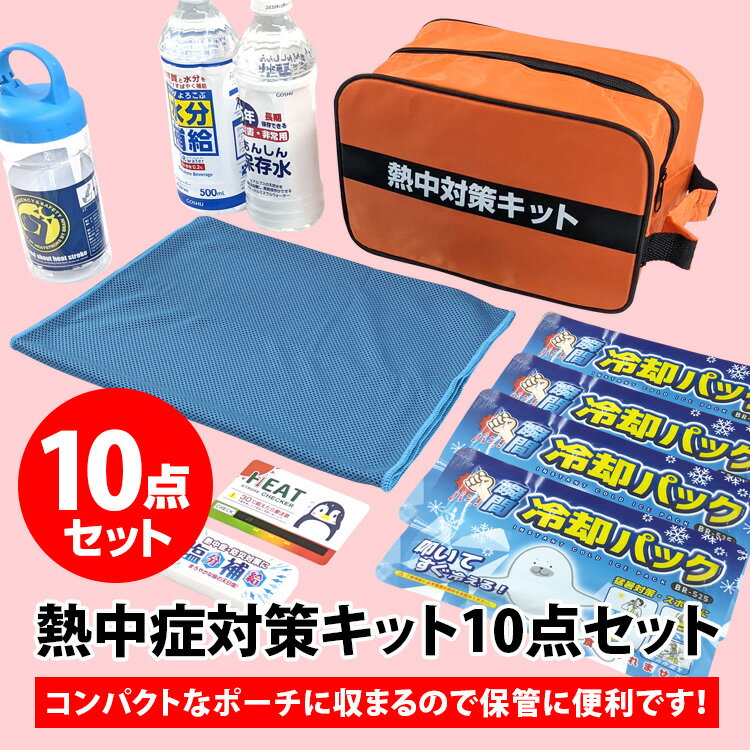 送料無料(一部地域を除く) ブレイン 熱中症対策キット 10...