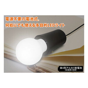 【送料無料(一部地域を除く)】【どこでもプルライト(ブラック)DOKODEMO PULL LIGHT HRN-275】HRN275 吊るす&置くOK！電池式でどこでも使える多目的LEDライト