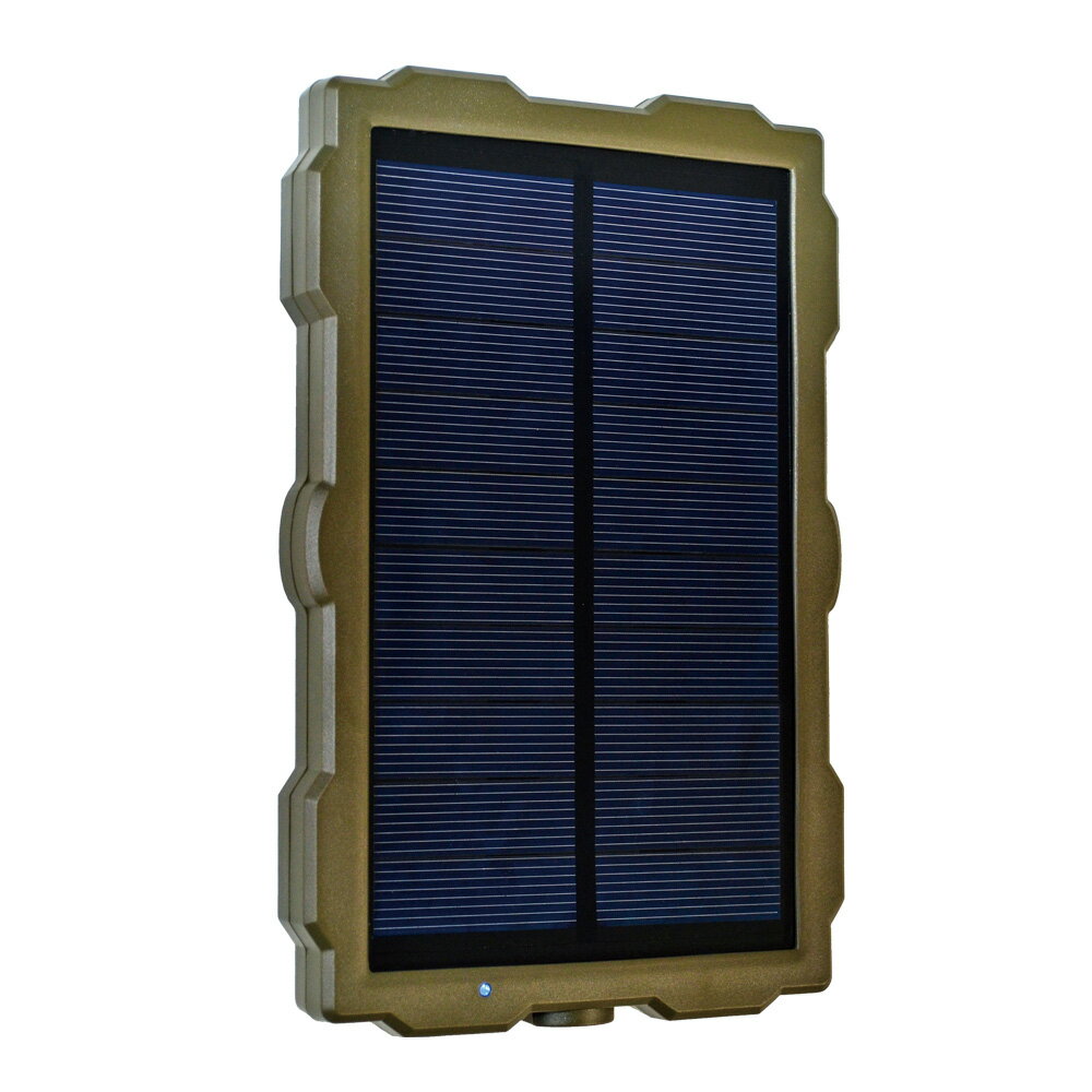 F.R.C. エフ・アール・シー NEXTEC レンジャーカメラ用ソーラーパネル：NX-RC-SO (W)｜1700mAhのバッテリーを内蔵｜USBによる充電も可能