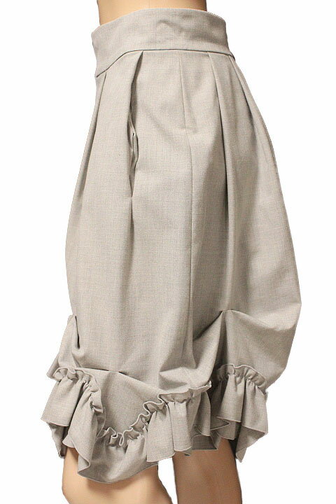 FOXEY NEW YORK フォクシーニューヨーク ブリリアント フリル スカート 31668 ライトグレー size 42【中古】【鑑定済み】【送料無料】 2