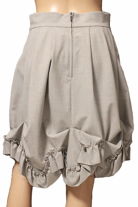 FOXEY NEW YORK フォクシーニューヨーク ブリリアント フリル スカート 31668 ライトグレー size 42【中古】【鑑定済み】【送料無料】 3